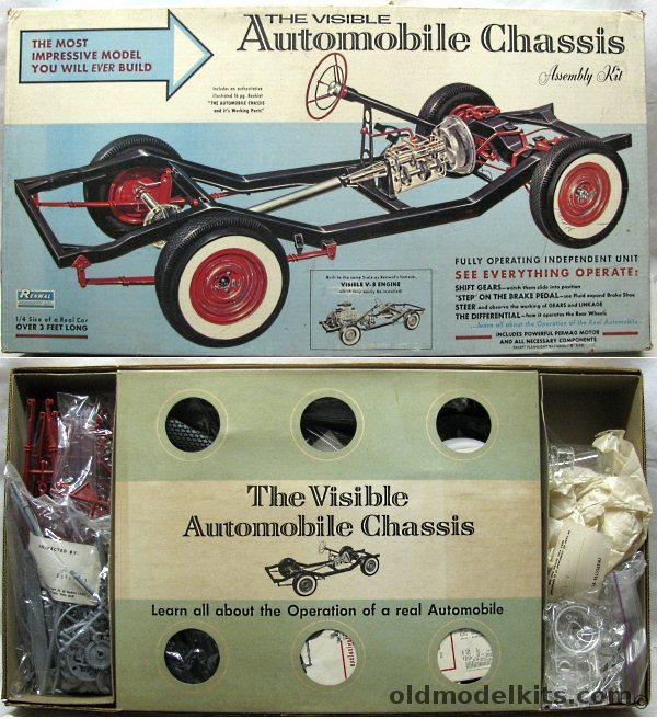 Renwal 1/4 The Visible Automobile Chassis, 813-1995 plastic model kit